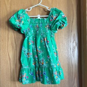Cat & Jack Kelly Green Floral Kids Dress, 3T